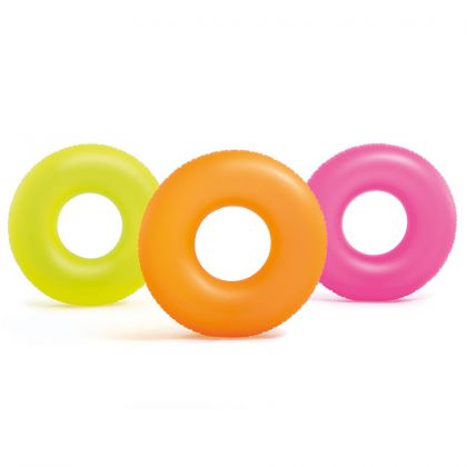 INTEX 59262 Ban Renang Neon Frost Tubes Swim Ring 91cm